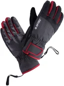 Rękawice narciarskie - HI-TEC Męskie Rękawiczki HI-TEC HURI 37430-EB MEL/MERLOT - miniaturka - grafika 1