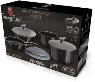 Berlinger Haus ZESTAW GARNKÓW GRANITOWYCH BH-6918 CARBON PRO BH-6918 - Zestawy garnków i patelni - miniaturka - grafika 4