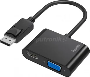 Hama Adapter DisplayPort HDMI/VGA 0,08 m - Adaptery i przejściówki - miniaturka - grafika 2