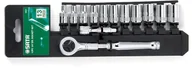 Zestawy narzędziowe - Sata Zestaw zestaw nasadek 1/4 - 13 Części - miniaturka - grafika 1