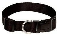 Obroże dla psów - Zolux Obroża taśma 50 60 cm 25 mm kol czarny - miniaturka - grafika 1