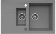 Zlewozmywaki - Pyramis SENAR 2 szary - miniaturka - grafika 1