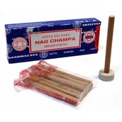 Kadzidła i dodatki - Satya Kadzidło NAG CHAMPA - Grube kadzidełka pyłkowe (10szt) - miniaturka - grafika 1