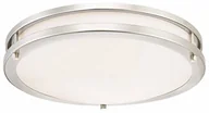 Lampy sufitowe - Westinghouse Lighting 64012 40 cm ściemniana lampa sufitowa LED do wnętrz, szczotkowany nikiel z białym akrylowym kloszem - miniaturka - grafika 1