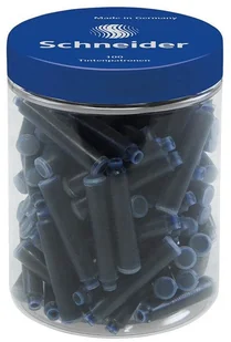 Schneider Naboje do piór plastikowy słoik, 100 szt., niebieski SR6803 - Cienkopisy - miniaturka - grafika 2