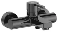 Baterie wannowe i prysznicowe - Roca Naia Black Bateria wannowa ścienna czarna A5A0296CN0 - miniaturka - grafika 1
