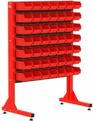 Pozostałe wyposażenie warsztatu - Fastservice ST 110-14-P3 Stojak Narzędziowy w zestawie z listwami oraz pojemnikami - miniaturka - grafika 1