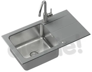 STEINER FUS_E7844SZ_3623500BS Edward 111 Fusion + bateria Kate szary FUS E7844SZ 3623500BS - Zlewozmywaki - miniaturka - grafika 2