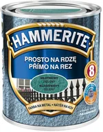 Farby do metalu - Hammerite Farba do metalu Prosto Na Rdzę młotkowy zielony 0 7 l - miniaturka - grafika 1