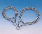 Obroże dla psów - Nobby obroża dla psów, trzyrzędowa, chrom - miniaturka - grafika 1