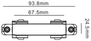 Paulmann ProRail3 łącznik liniowy Czarny 230V metal/tworzywo sztuczne 3-faz PL91369) PL91369 - Akcesoria do oświetlenia Paulmann ProRail3 łącznik liniowy Czarny 230V metal/tworzywo sztuczne 3-faz PL91369) PL91369 - Akcesoria do oświetlenia - miniaturka - grafika 1