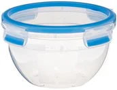 Pojemniki kuchenne - Emsa pojemnik z pokrywką utrzymujący świeżość, przezroczysty/czerwony, szklany, system zamykania Clip & Close, niebieski, 16.7  x  16.7  x  9.5 cm 518096 - miniaturka - grafika 1