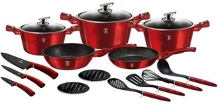 Berlinger Haus Zestaw garnków BH/6162 17 elementów) Czerwony - Zestawy garnków i patelni - miniaturka - grafika 2