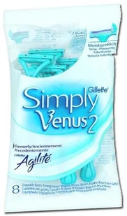 Gillette Venus2 Simply maszynka do golenia 8 szt dla kobiet - Pozostałe kosmetyki - miniaturka - grafika 2