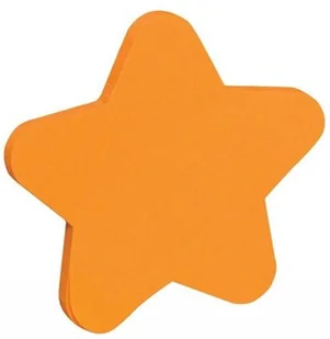 Donau Bloczek samoprzylepny 1x50 kart gwiazdka zawieszka pomarańczowy - Zakładki indeksujące - miniaturka - grafika 2