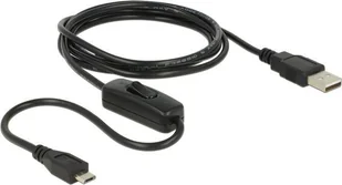 Delock Kabel ładujący USB 2.0 typu A > USB 2.0 Micro-B wtyczka z przełącznikiem f r Raspberry Pi 1,5 m 84803 - Kable USB - miniaturka - grafika 2