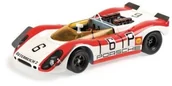 Kolekcjonerskie modele pojazdów - Minichamps Porsche 908/02 Spyder #6 Lins/Attwood 1000 km Nurburgring 1969 - miniaturka - grafika 1