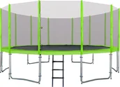 Trampoliny - Ramiz Trampolina ogrodowa z siatką zewnętrzną 16FT 487cm zielony TRAM 16FT Z - miniaturka - grafika 1