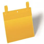 Szafy i regały magazynowe - Kieszeń magazynowa z paskami montażowymi A5 pozioma DURABLE żółta 50szt. 1749 04 DU1535-6 - miniaturka - grafika 1