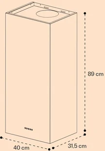 Klarstein Monumenta 40 Biały CGCH3-Monumenta-WH - Okapy kuchenne - miniaturka - grafika 6