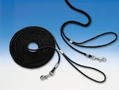 Smycze dla psów - Nobby smycz dla psów, czarna,  5 mm, 15 m - miniaturka - grafika 1