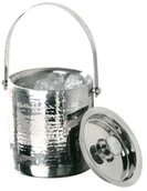 Pozostałe akcesoria barmańskie - Premier Housewares Premier housewares pojemnik na kostki lodu z efektem gehaemmertem metalowa ze stali nierdzewnej 0508910 - miniaturka - grafika 1