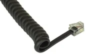 Kable miedziane - InLine spiralna, RJ10 ST/ST, maksymalnie 4 m, czarna (18895) - miniaturka - grafika 1