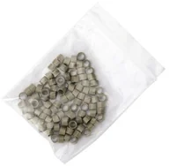 Pozostałe akcesoria fryzjerskie - Allepaznokcie Mikroringi z silikonem do przedłużania włosów 6 mm kolor Nr 6 woreczek 100 szt - miniaturka - grafika 1