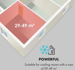Klarstein Kraftwerk Smart 10K, klimatyzator 3 w 1, 10 000 BTU, sterowanie przy użyciu aplikacji, pilot zdalnego sterowania ACO15-Kraftwerk10KBl - Klimatyzatory - miniaturka - grafika 6