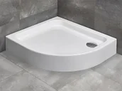 Brodziki prysznicowe - Radaway Siros E Compact 90x80 lewy biały SBE8917-1L - miniaturka - grafika 1