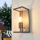 Lampy ogrodowe - LAMPENWELT.COM Zewnętrzny kinkiet Annalea z czujnikiem ruchu - miniaturka - grafika 1