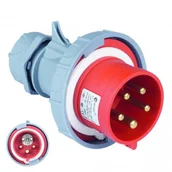 Osprzęt siłowy - TP Electric Wtyczka przenośna zwrotnica faz 5P 16A IP67 400V 8957 3106-350-1600 - miniaturka - grafika 1