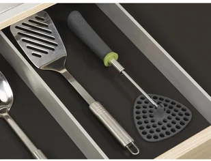 Joseph Joseph Składany tłuczek do ziemniaków Delta, srebrno-zielony, 30,5x10x3,3 cm - Siekacze tarki i szatkownice - miniaturka - grafika 6