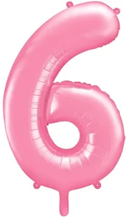 PartyDeco Balon foliowy, cyfra 6, złoty, 86 cm - Balony i akcesoria - miniaturka - grafika 7