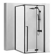 Kabiny prysznicowe - Rea Fargo Black 80x100 prawe K6309 - miniaturka - grafika 1