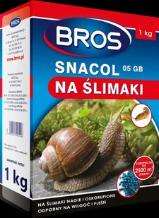 Bros Snacol 05GB zwalcza ślimaki 1kg - Preparaty na chwasty i szkodniki - miniaturka - grafika 2