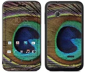 Etui i futerały do telefonów - Sony Royal Sticker Royal tatuaż ścienny RS. 50065 samoprzylepny do Xperia Tipo z motywem pawich piór RS.50065 - miniaturka - grafika 1