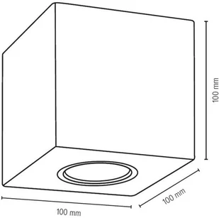 Spotlight Drewniana LAMPA sufitowa WOODDREAM 2076174 ekologiczna OPRAWA skandynawska kostka cube downlight dąb olejowany 2076174 - Lampy sufitowe - miniaturka - grafika 4