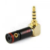 Złącza, przejściówki, adaptery - Ranko Ranko REP-400 L kątowy wtyk 3,5 mm balanced rep400l - miniaturka - grafika 1