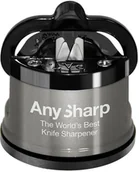 Ostrzałki do noży - Any Sharp Any Sharp Pro Metalowa Ostrzałka Kuchenna do Noży z Przyssawką Srebrna - miniaturka - grafika 1