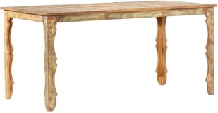 vidaXL Stół jadalniany, 160 x 80 x 76 cm, lite drewno z odzysku - Stoły - miniaturka - grafika 8