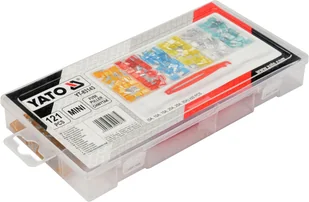 Grene Yato ZESTAW BEZPIECZNIKÓW MINI 121 SZTUK YT-83143 - Bezpieczniki elektryczne - miniaturka - grafika 2