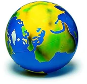 Piłki do ćwiczeń - TOGU globem z ERD-schablonierung, 2 m 02090 - miniaturka - grafika 1