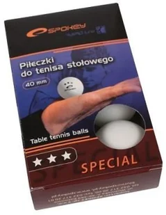 Spokey Piłki do tenisa stołowego SPECIAL białe (81876.) - Tenis stołowy - miniaturka - grafika 2