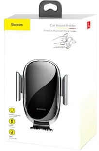 Baseus Smart uchwyt grawitacyjny samochodowy do kratki Silver SUGENT-ZN0S - Uchwyty samochodowe do telefonów - miniaturka - grafika 6