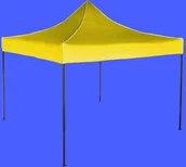 Pawilony ogrodowe - Expodom Namiot ekspresowy 3x3m  stalowy, Żółty, Bez ścian bocznych - miniaturka - grafika 1
