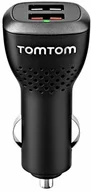 Akcesoria do nawigacji - TomTom Podwójna ładowarka samochodowa USB, 2,4 A na port, odpowiednia do wszystkich urządzeń nawigacyjnych i innych urządzeń USB, takich jak smartfony lub tablety np. iPhone, Samsung itd. L133910 - miniaturka - grafika 1