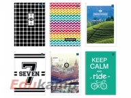 Szkolne artykuły papiernicze - Inter-druk Brulion A4 96k. mix gładki ZZ24INT - miniaturka - grafika 1