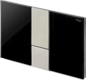 Przyciski spłukujące - Viega Prevista Przycisk uruchamiający do WC stal czarny mat 773328 doradzimy wycena@mizar.pl tel.(22)723 73 63 773328 - miniaturka - grafika 1