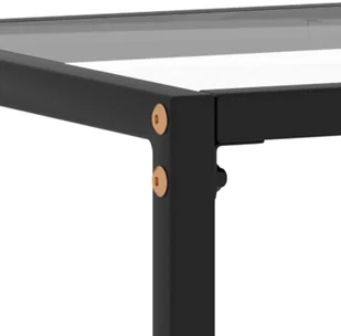 VidaXL Lumarko Stolik konsolowy, przezroczysty, 120x35x75 cm, szkło hartowane 322815 VidaXL - Ławy i stoliki kawowe - miniaturka - grafika 5